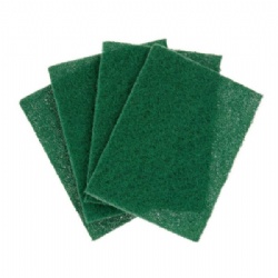 Green fiber cleaning pad