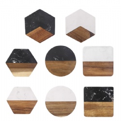 Wood Marble Coaster
